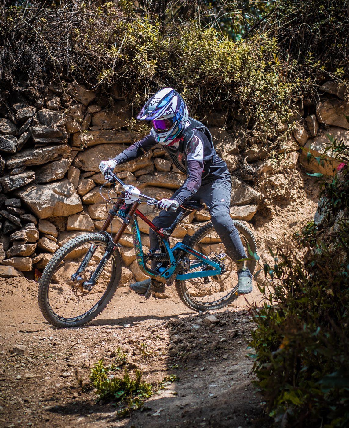 Descenso en bicicleta de montaña, fotografía propia.